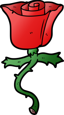 Bir insan tarafından çizilmiş dikenli güller.