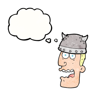 Serbest çizim düşünce baloncuğu desenli karikatür bağıran savaşçı adam bir insan tarafından çizildi.