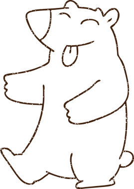 Bir insan tarafından çizilen Kutup Ayısı Kömürü