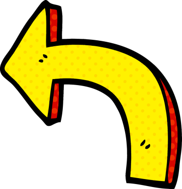 bir insan tarafından çizilmiş karalama yönetmenliği oku