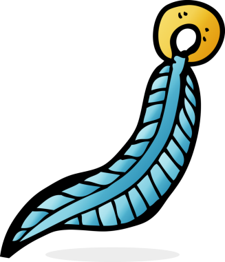 bir insan tarafından çizilmiş karikatür tüyü anahtarlığı