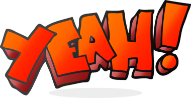 Evet! Bir insan tarafından çizilmiş serbest çizgi film çığlığı.