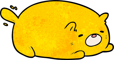 Bir insan tarafından çizilmiş sevimli çizgi film kedisi.