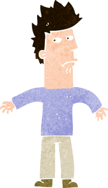 Bir insan tarafından çizilmiş el çizimi karikatür