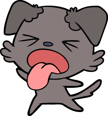 Bir insan tarafından çizilmiş iğrenç bir çizgi film.