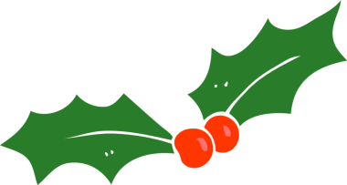 Bir insan tarafından çizilmiş Noel 'in düz renkli çizimi