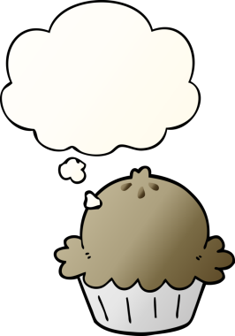 Düşünce baloncuklu tatlı çizgi film turtası bir insan tarafından çizilmiş.