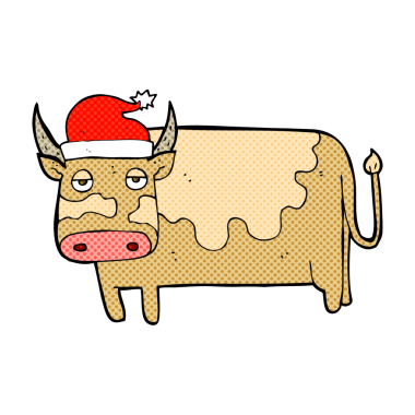 Bir insan tarafından çizilmiş noel şapkası.