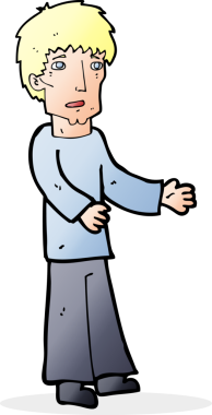 Bir insan tarafından çizilmiş bir karikatürist.