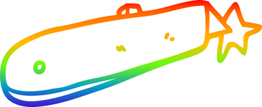 gökkuşağı gradyan çizgi çizimi bir insan tarafından çizilmiş iş bıçağı