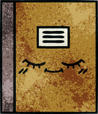 Bir insan tarafından çizilmiş bir defterin retro grunge desen karikatürü