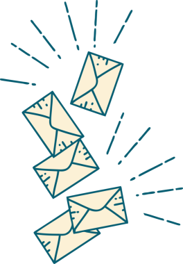 Bir insan tarafından çizilmiş geleneksel dövme şeklinin çizimi