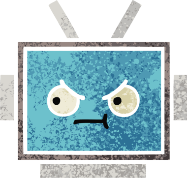 Bir insan tarafından çizilmiş robot kafasının retro çizim tarzı karikatürü