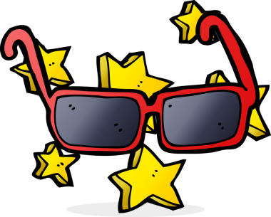 Bir insan tarafından çizilmiş pahalı güneş gözlüğü.