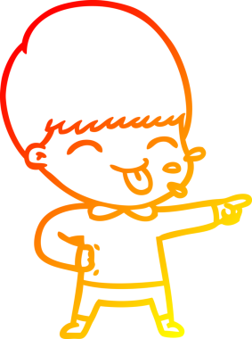 İnsan tarafından çizilmiş bir çizgi film karakterinin sıcak çizgi çizimi.