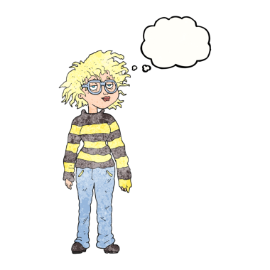 Serbest çizim düşünce balonu desenli çizgi film ineği bir insan tarafından çizilmiş.