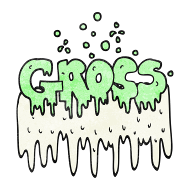 Bir insan tarafından çizilmiş el yazısı desenli iğrenç bir çizgi film sembolü.