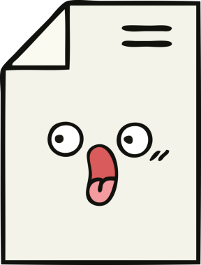 Bir insan tarafından çizilmiş bir kağıt karikatürü.