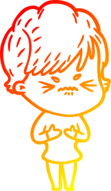 Bir insan tarafından çizilmiş karikatür çizimi.