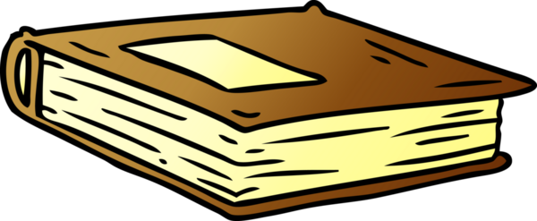 Bir insan tarafından çizilmiş kırmızı bir günlüğün gradyan karikatürü.