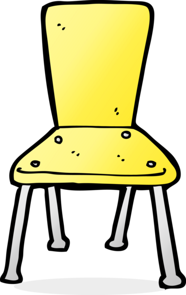 Bir insan tarafından çizilmiş eski okul sandalyesi.