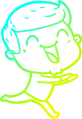 Bir insan tarafından çizilmiş bir çizgi film karakterinin soğuk çizgi çizimi.