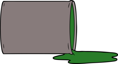 bir insan tarafından çizilmiş zehirli karikatür.