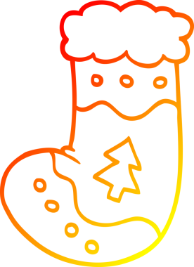 Bir insan tarafından çizilmiş bir karikatür çiziminin sıcak gradyanı.