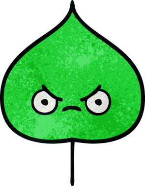 Bir insan tarafından çizilmiş dışavurumsal yaprağın grunge deseni.