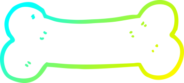 Bir insan tarafından çizilmiş bir karikatürün soğuk gradyan çizgisi.