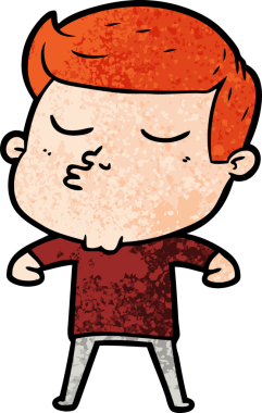 Bir insan tarafından çizilmiş karikatür mankeni adam.