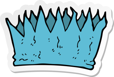 Bir insan tarafından çizilmiş bir karikatür kağıdının etiketi.