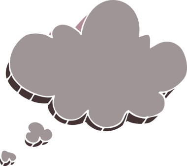 bir insan tarafından çizilmiş karalama ifade kabarcığı