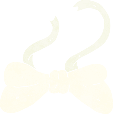 Bir insan tarafından çizilmiş çizgi film papyonu.