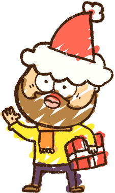 Bir insan tarafından çizilen Noel Adam Tebeşiri