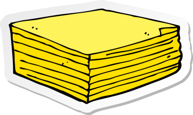 Bir insan tarafından çizilmiş not defterinin çıkartması.