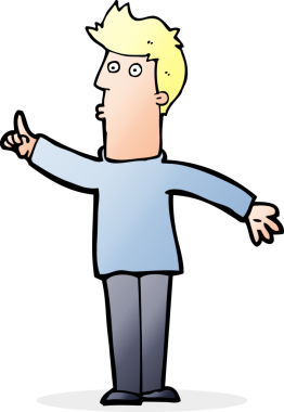 Karikatürist bir insan tarafından çizilen uyarıları tavsiye ediyor.