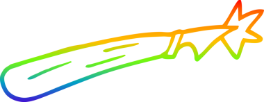 gökkuşağı gradyan çizgisi çizimi bir insan tarafından çizilmiş bir karikatür bıçağı