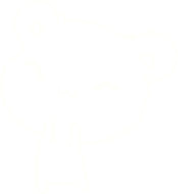 Bir insan tarafından çizilmiş oyuncak ayı tebeşiri.