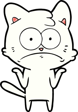 bir insan tarafından çizilmiş sinirli bir kedi.