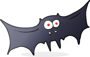 Bir insan tarafından çizilmiş serbest çizim vampir yarasa.