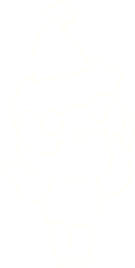 Bir insan tarafından çizilen Noel Adam Tebeşiri