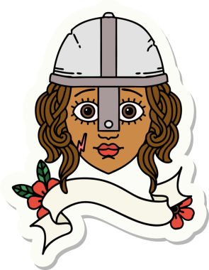 Bir insan tarafından çizilmiş insan dövüşçüsünün çıkartması.