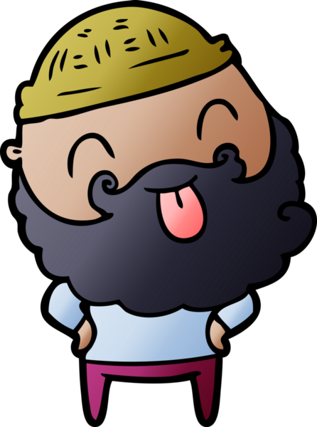 Bir insan tarafından çizilmiş sakallı bir adam.