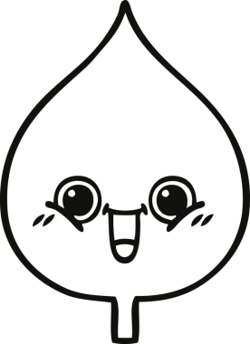 Bir insan tarafından çizilmiş dışavurumsal yaprağın çizgi çizimi