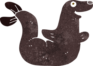 Bir insan tarafından çizilmiş karikatür mührü