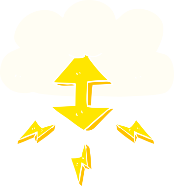 Bir insan tarafından çizilen dijital bulutun düz renk çizimi