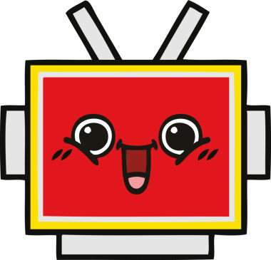 Bir insan tarafından çizilmiş güzel bir robot kafası karikatürü.