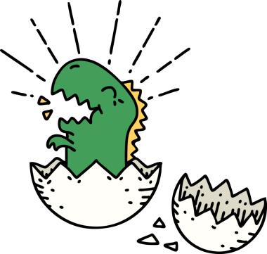 Bir insan tarafından çizilmiş geleneksel bir dövme tasviri.