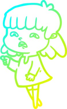 Bir insan tarafından çizilmiş endişeli bir karikatür çizimi.